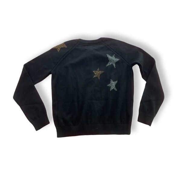 Zadig & Voltaire cotton wool metallic stars cardigan size S - Picture 2 of 4